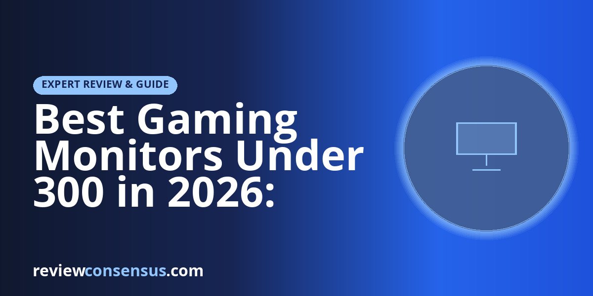 Best Gaming Monitors Under 300 in 2026: 300Hz & QHD