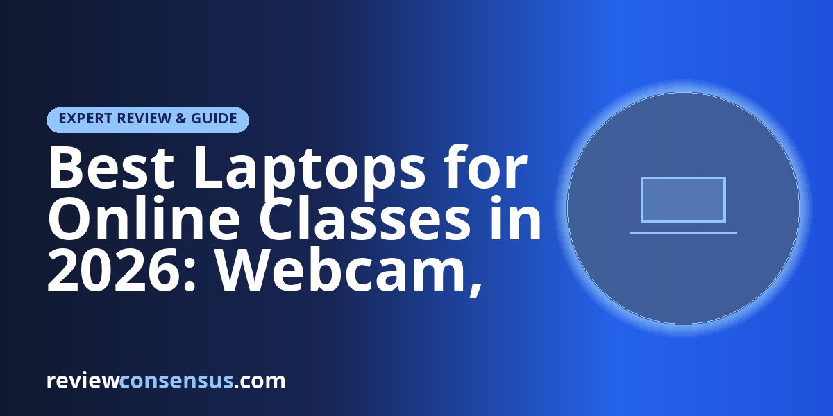Best Laptops for Online Classes in 2026: Webcam, Mic &