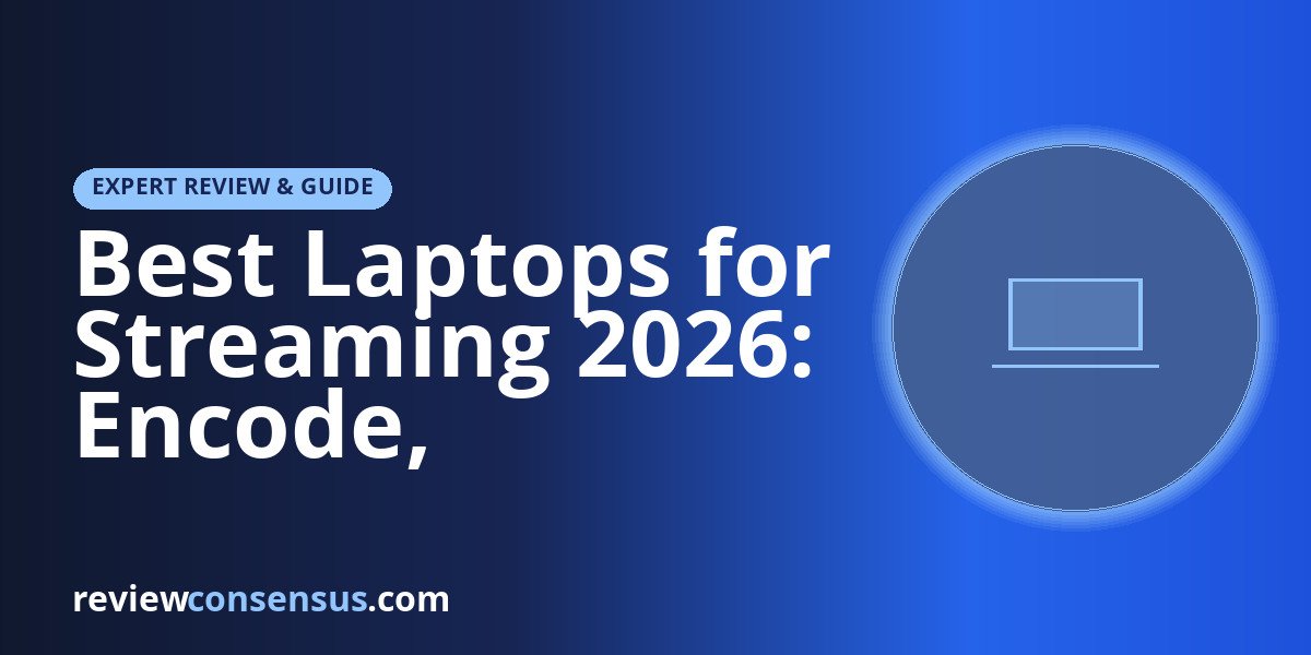 Best Laptops for Streaming 2026: Encode, Thermals & Webcam