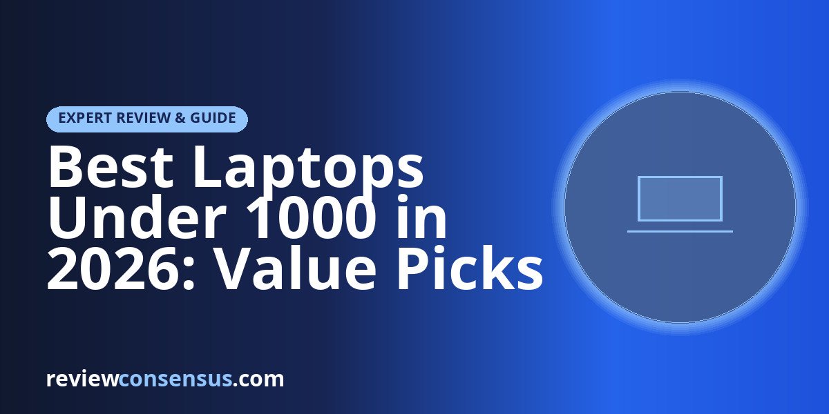 Best Laptops Under 1000 in 2026: Value Picks That Punch