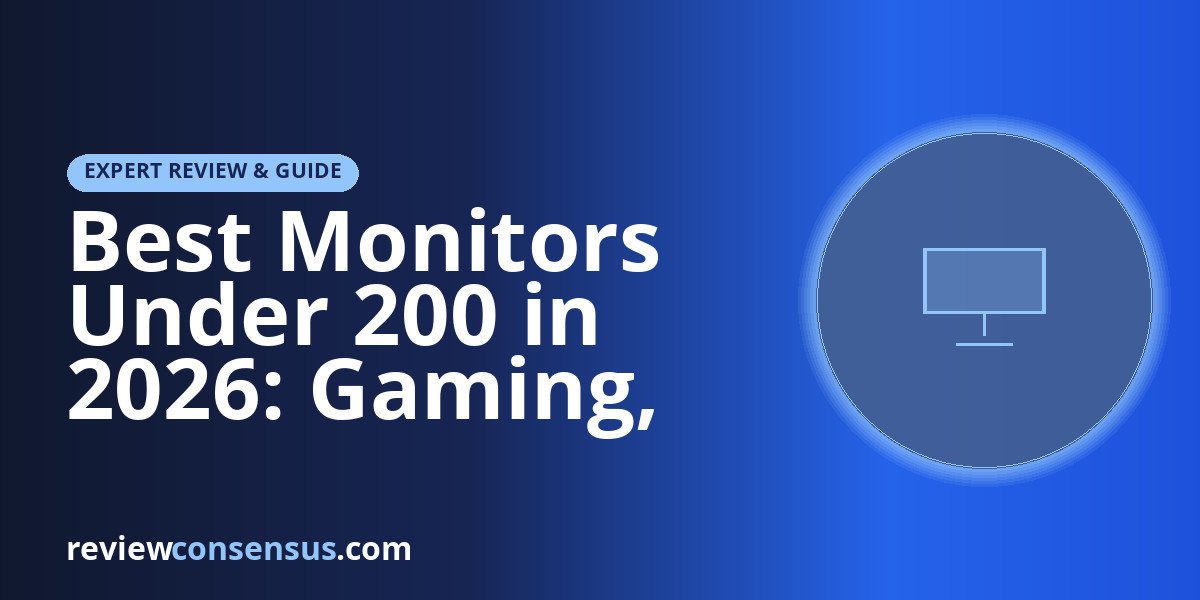 Best Monitors Under 200 in 2026: Gaming, Work, and Everyday