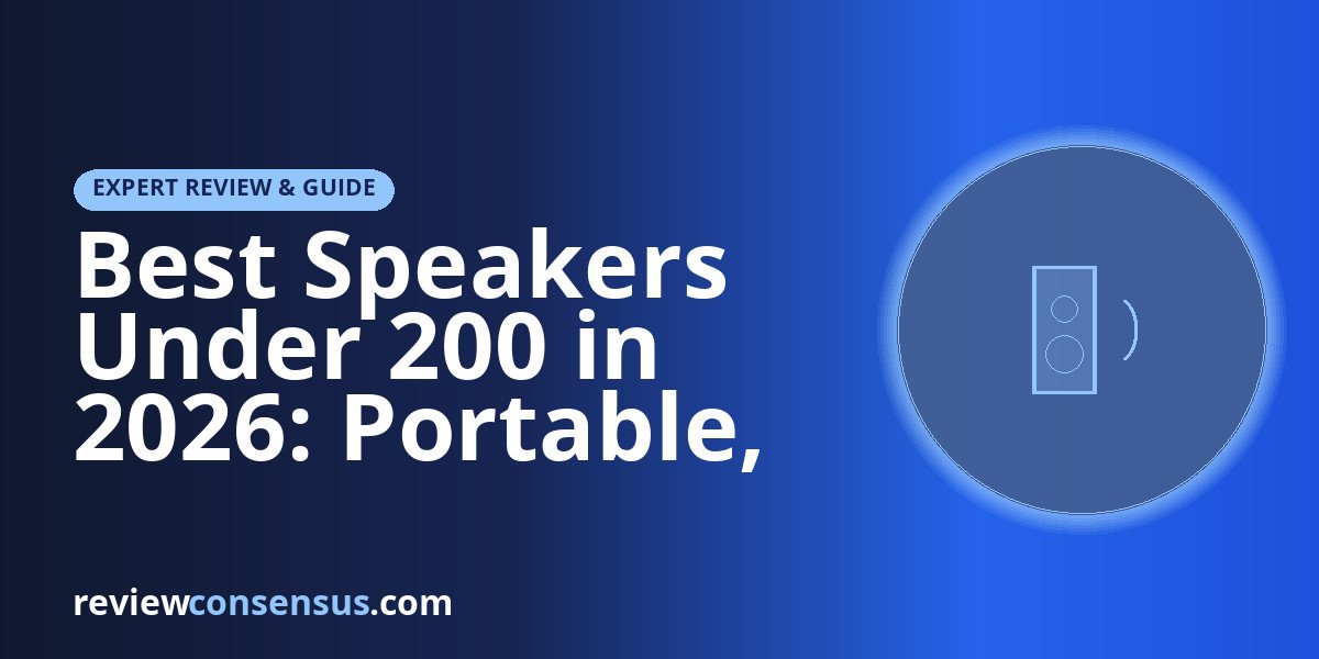 Best Speakers Under 200 in 2026: Portable, Party, and Desk