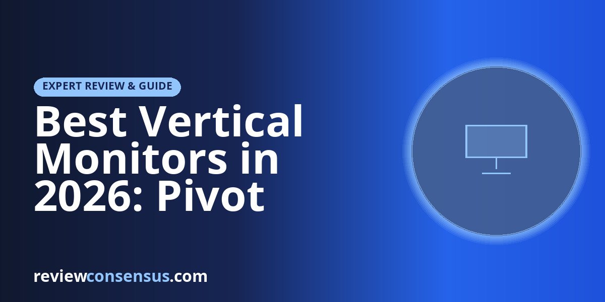 Best Vertical Monitors in 2026: Pivot Stands for Coding, Reading