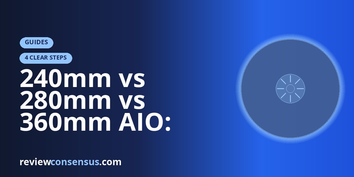 240mm vs 280mm vs 360mm AIO: Which Radiator Size Wins