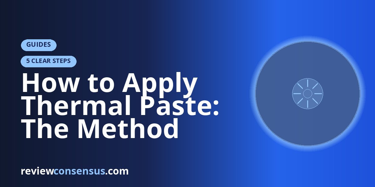 How to Apply Thermal Paste: The Method That Actually Matters
