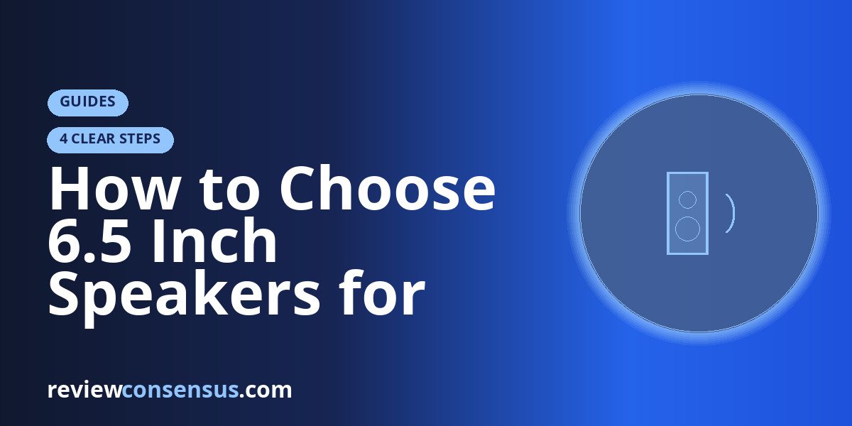How to Choose 6.5 Inch Speakers for Your Car