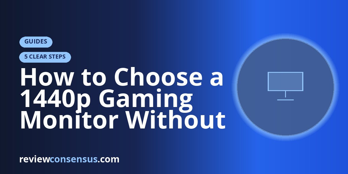 How to Choose a 1440p Gaming Monitor Without Overbuying
