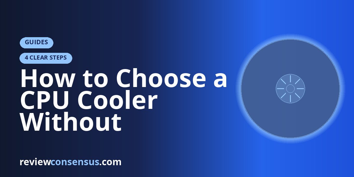 How to Choose a CPU Cooler Without Overbuying