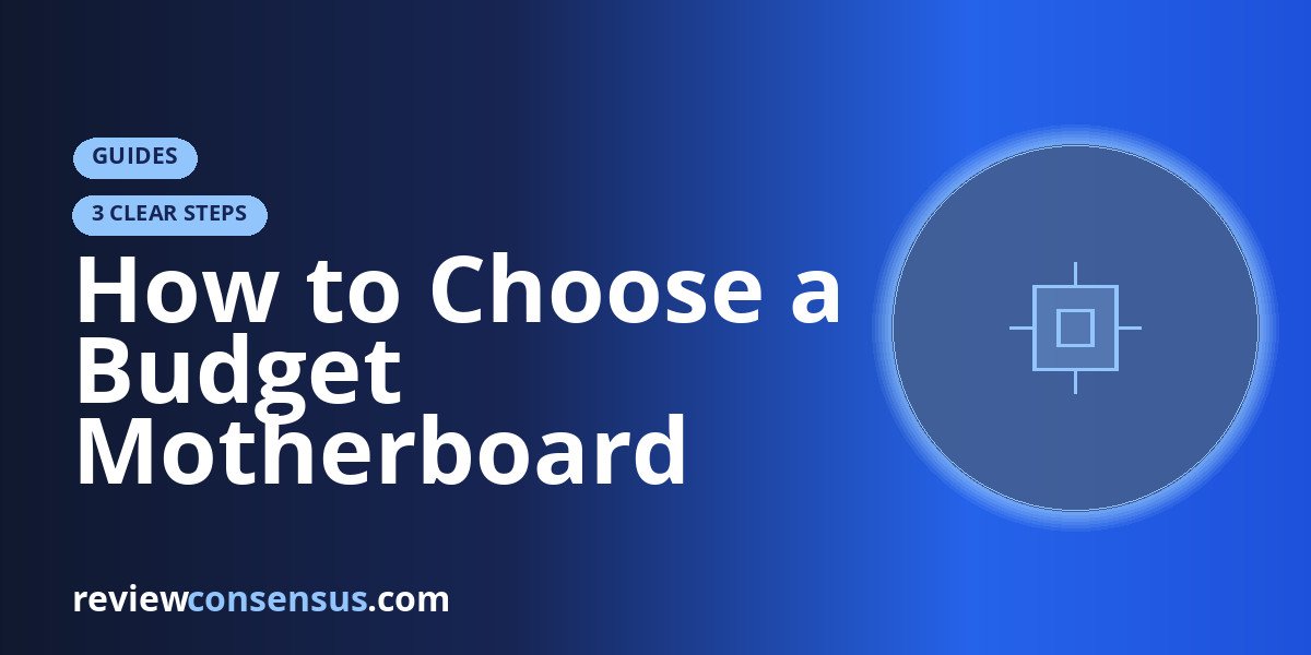 How to Choose a Budget Motherboard Without Cutting the Wrong Corners