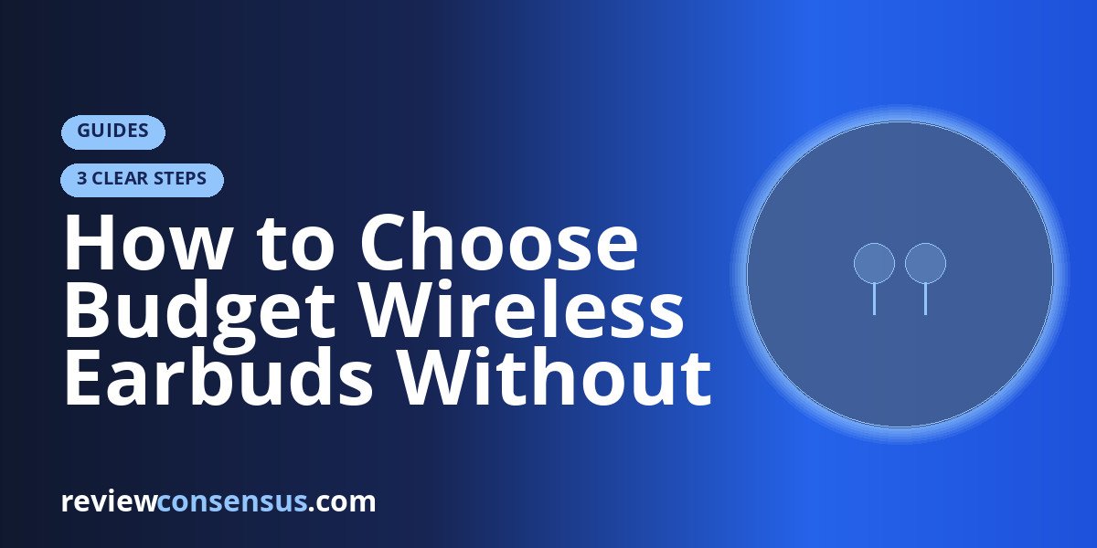 How to Choose Budget Wireless Earbuds Without Getting Burned