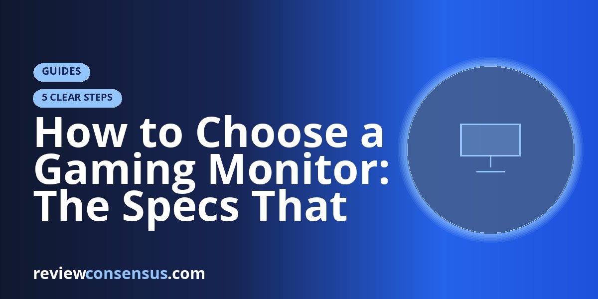 How to Choose a Gaming Monitor: The Specs That Actually Matter