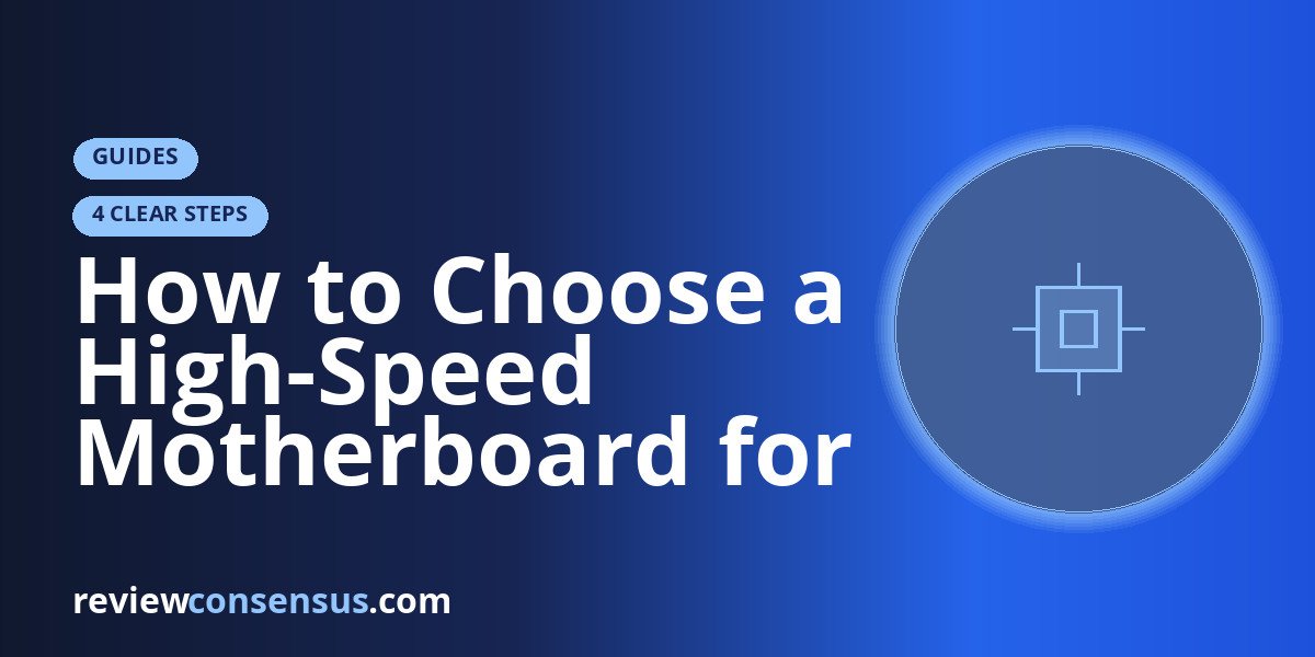How to Choose a High-Speed Motherboard for Fast Memory, Storage, and I/O