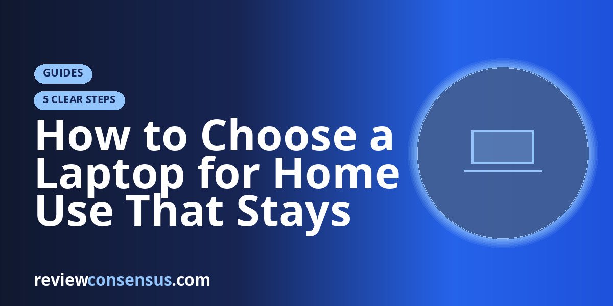 How to Choose a Laptop for Home Use That Stays Easy Every Day