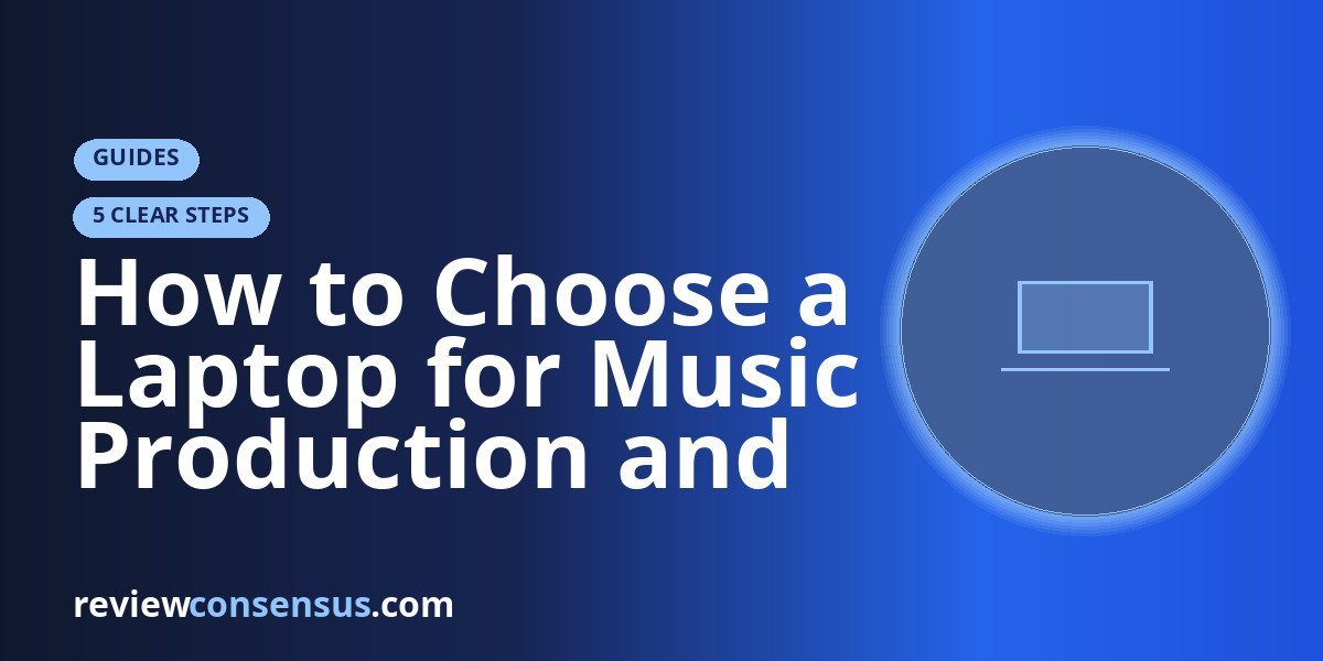 How to Choose a Laptop for Music Production and Reliable Sessions