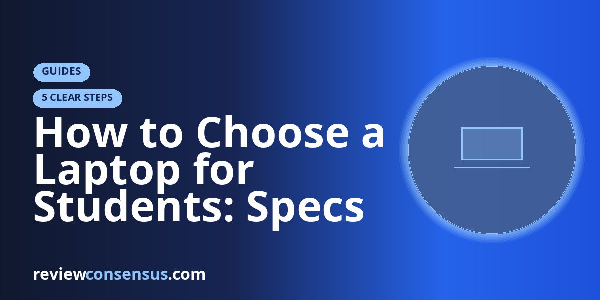 How to Choose a Laptop for Students: Specs That Survive Campus Life