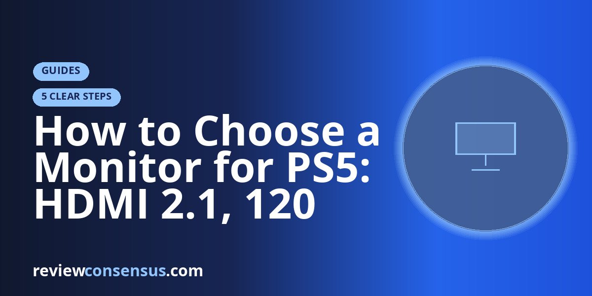 How to Choose a Monitor for PS5: HDMI 2.1, 120 Hz, and VRR