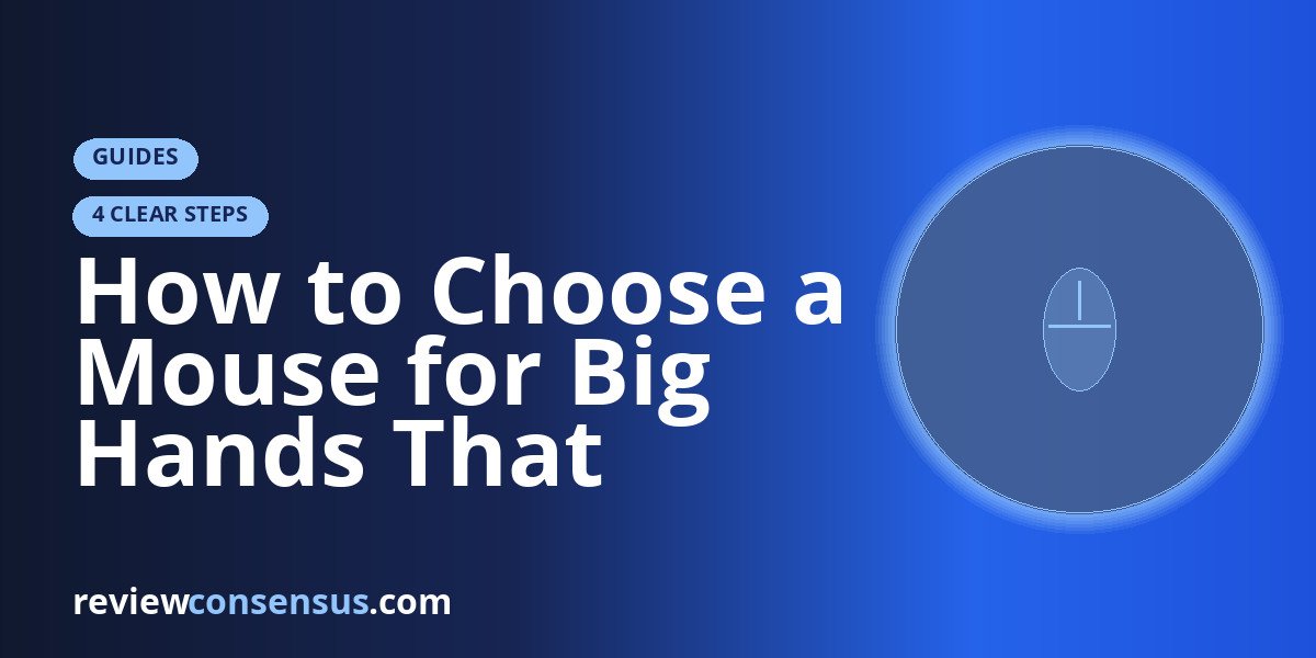 How to Choose a Mouse for Big Hands That Actually Fits