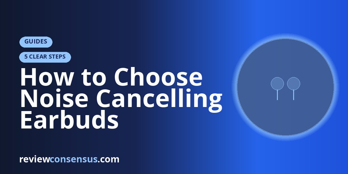 How to Choose Noise Cancelling Earbuds