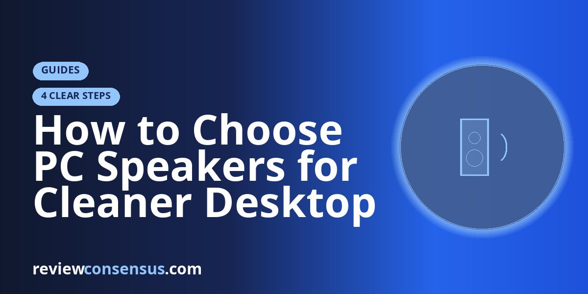 How to Choose PC Speakers for Cleaner Desktop Sound