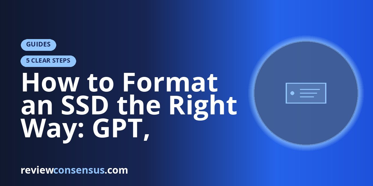 How to Format an SSD the Right Way: GPT, Filesystems, TRIM, and Clean Slates