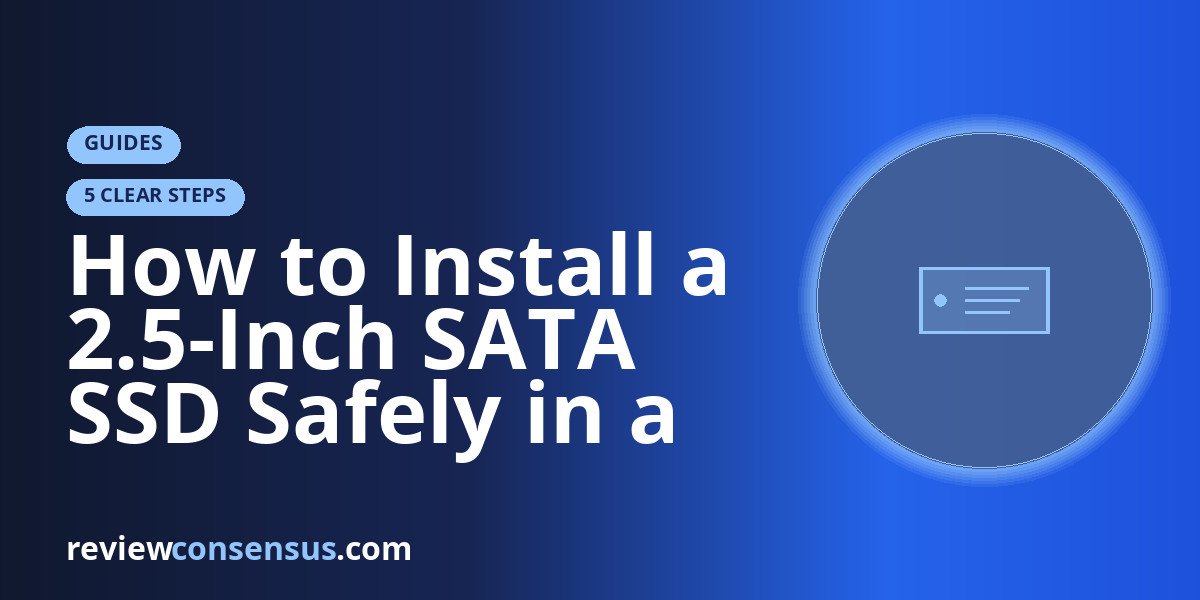 How to Install a 2.5-Inch SATA SSD Safely in a PC