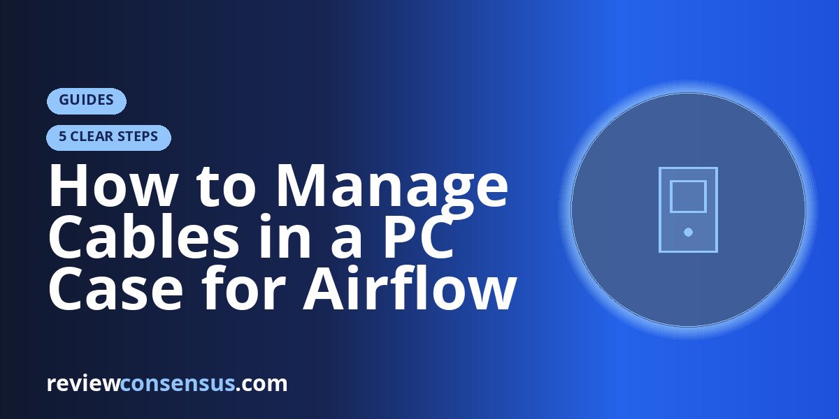 How to Manage Cables in a PC Case for Airflow and Sanity
