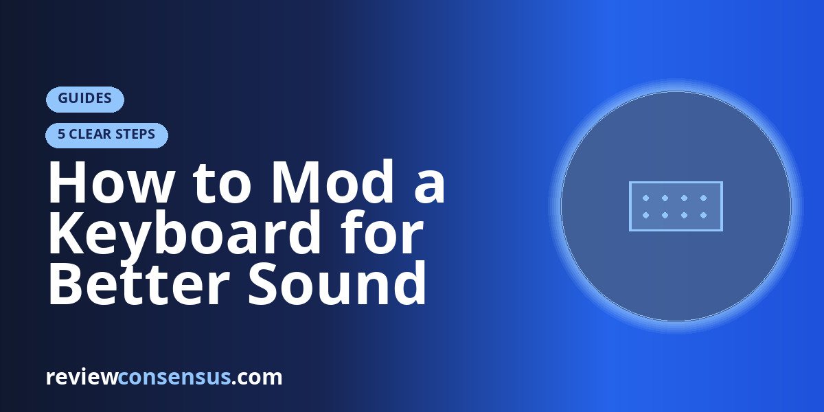 How to Mod a Keyboard for Better Sound Without Guesswork