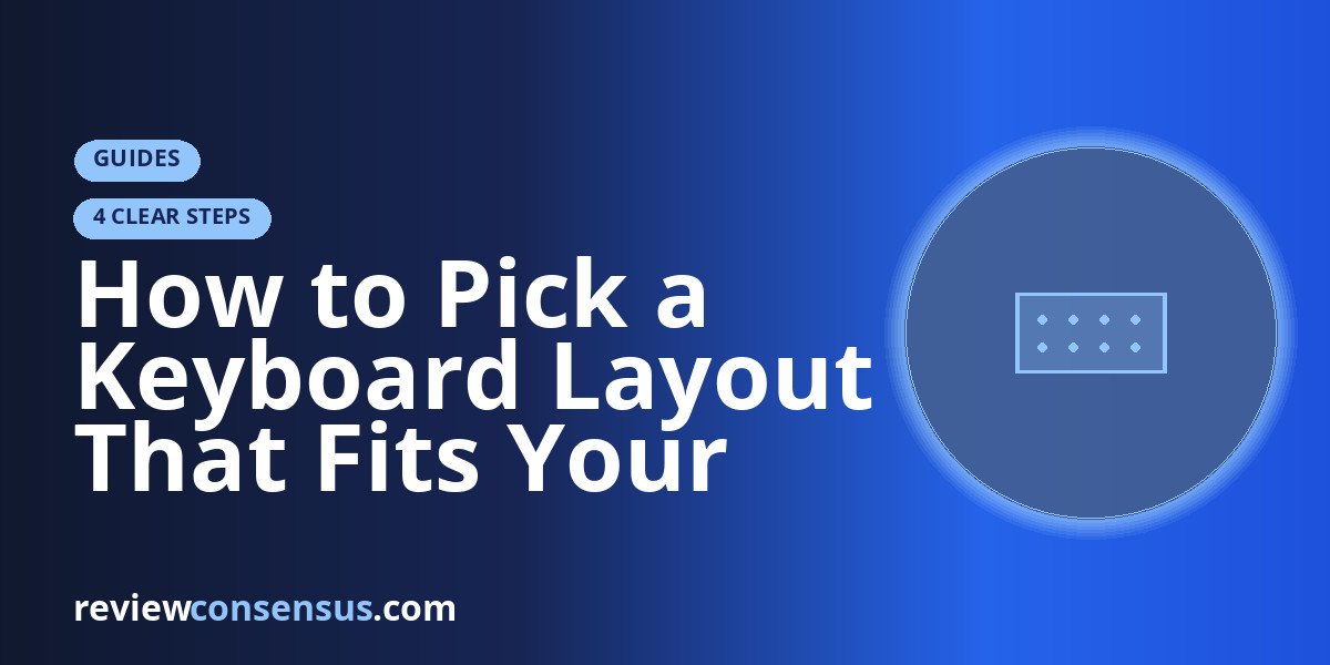 How to Pick a Keyboard Layout That Fits Your Desk and Workflow