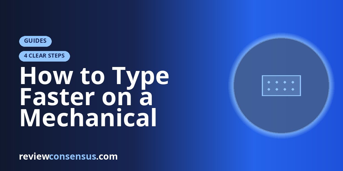 How to Type Faster on a Mechanical Keyboard