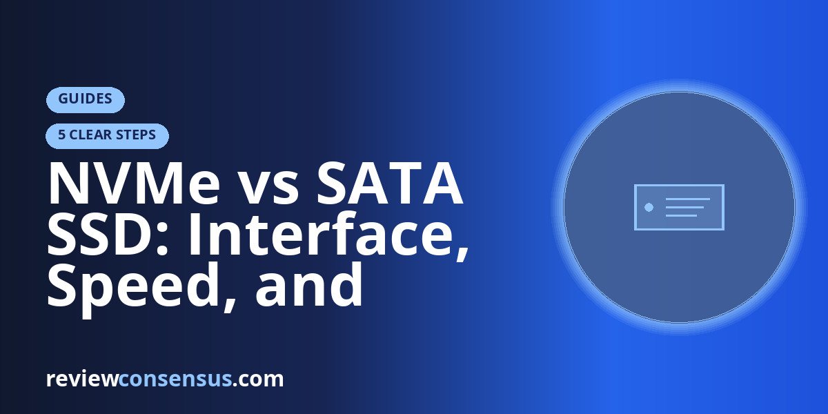 NVMe vs SATA SSD: Interface, Speed, and When Each Wins