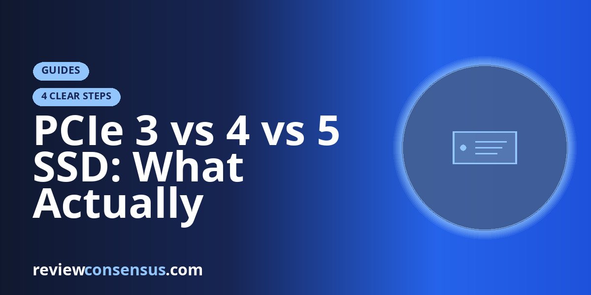 PCIe 3 vs 4 vs 5 SSD: What Actually Changes in Real Use