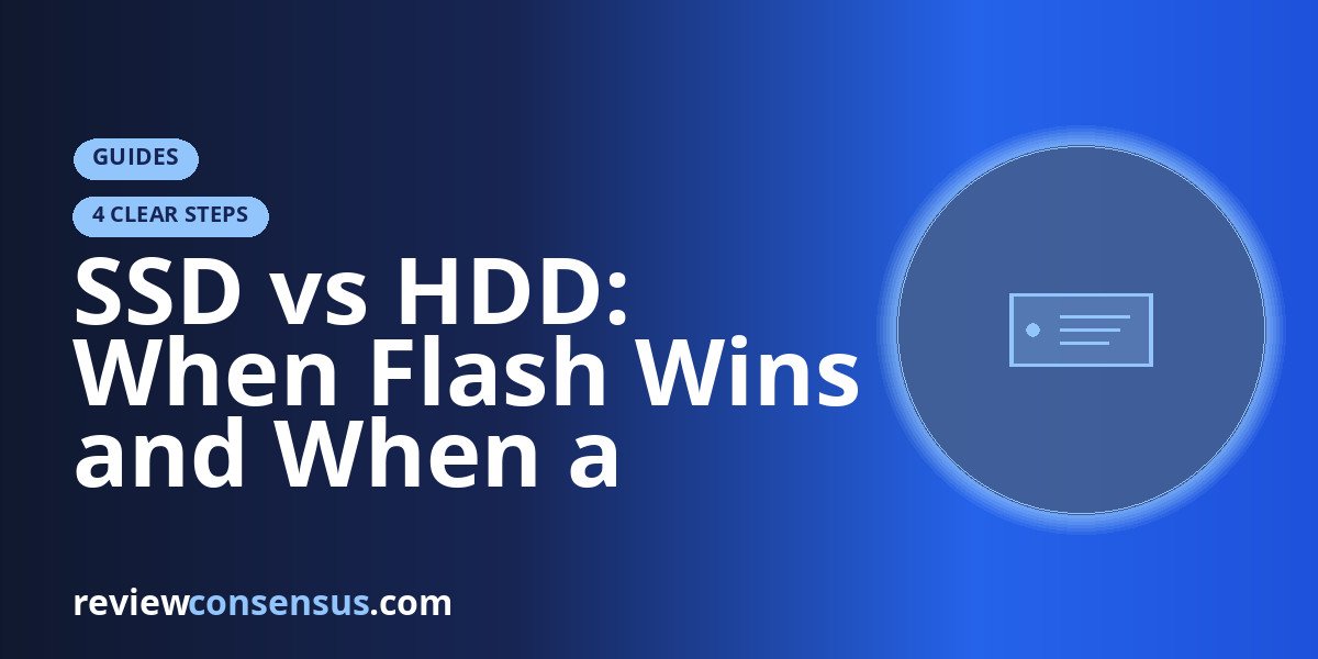 SSD vs HDD: When Flash Wins and When a Hard Drive Still Makes Sense