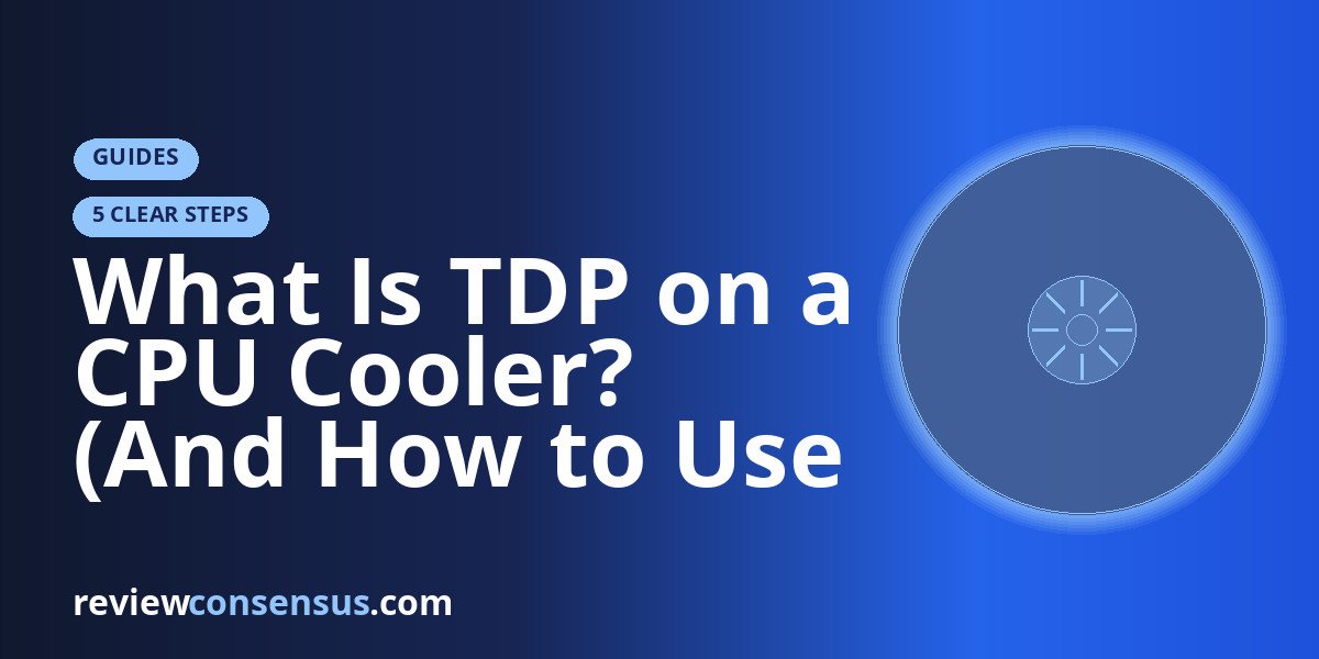 What Is TDP on a CPU Cooler? (And How to Use It)
