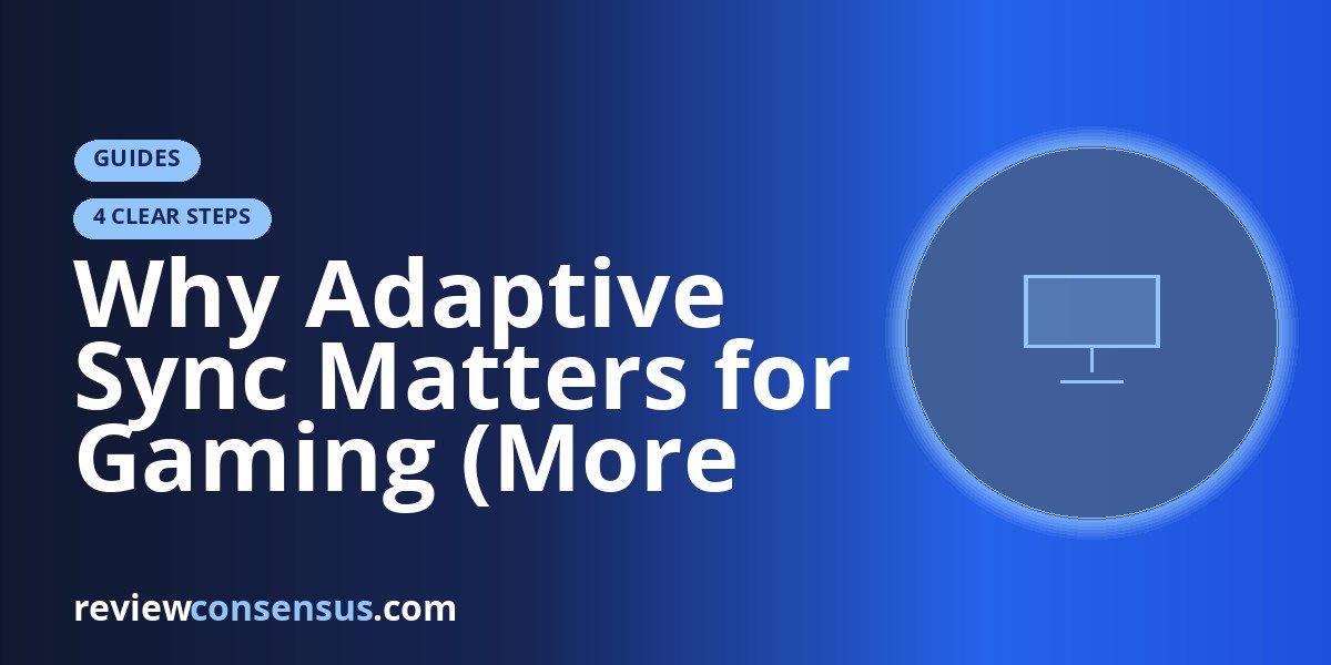 Why Adaptive Sync Matters for Gaming (More Than Another Hertz Number)