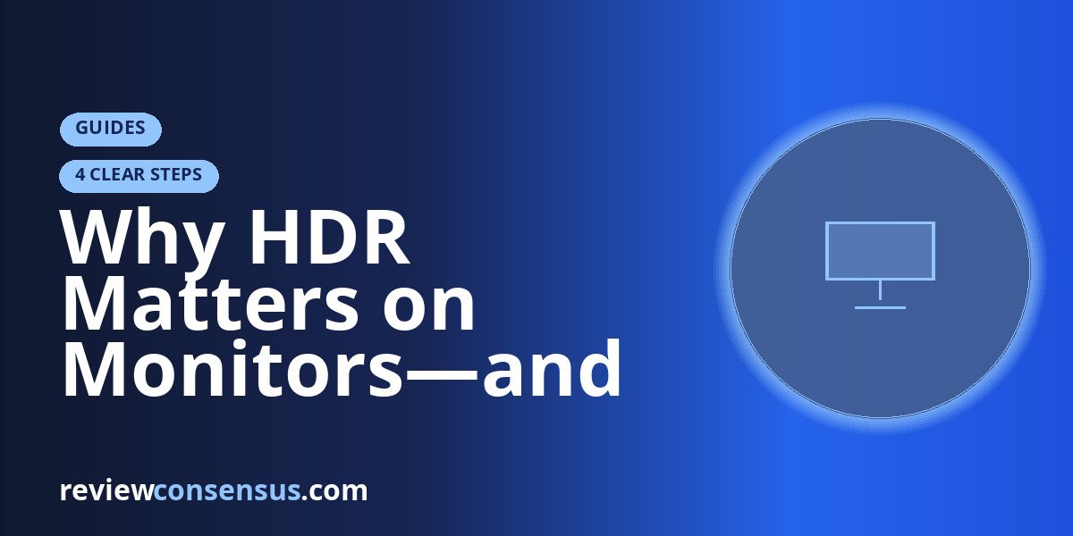 Why HDR Matters on Monitors—and When It Does Not