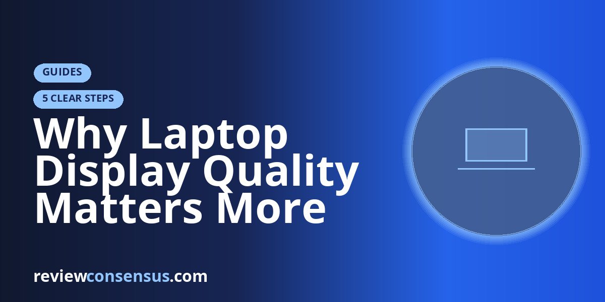 Why Laptop Display Quality Matters More Than Most Specs
