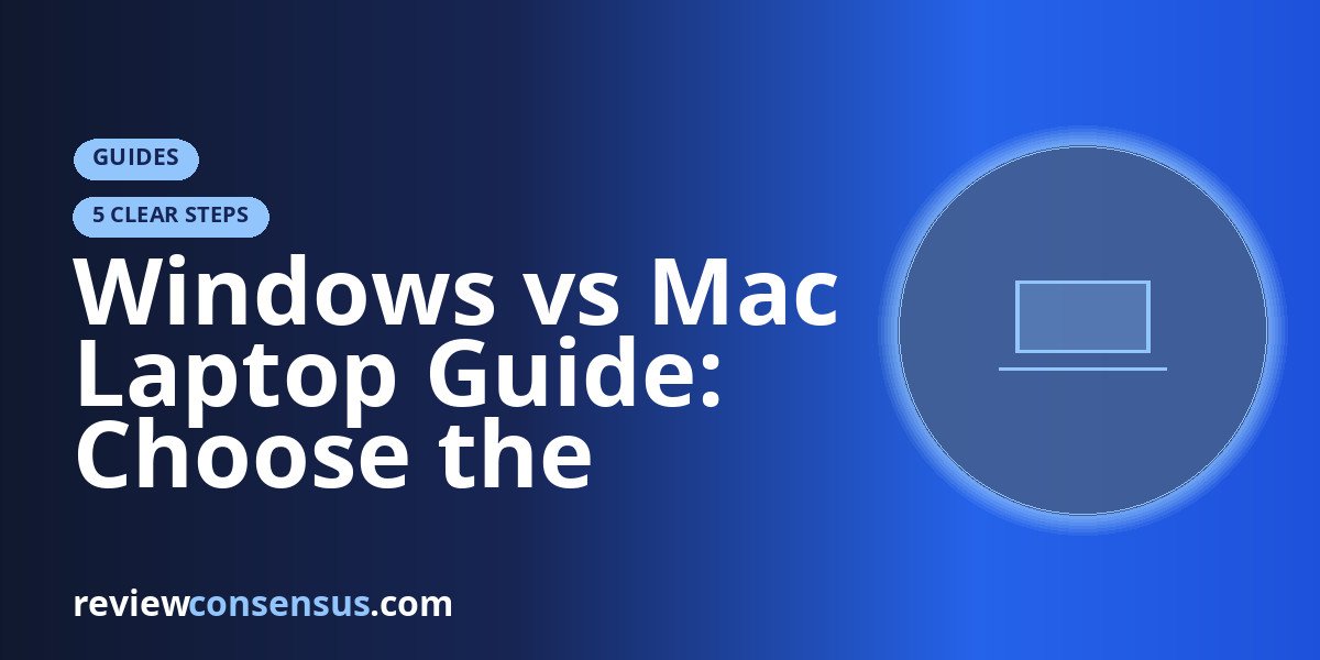 Windows vs Mac Laptop Guide: Choose the Platform, Not the Fan War