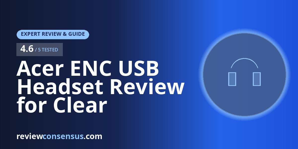 Acer ENC USB Headset Review for Clear Work-From-Home Calls