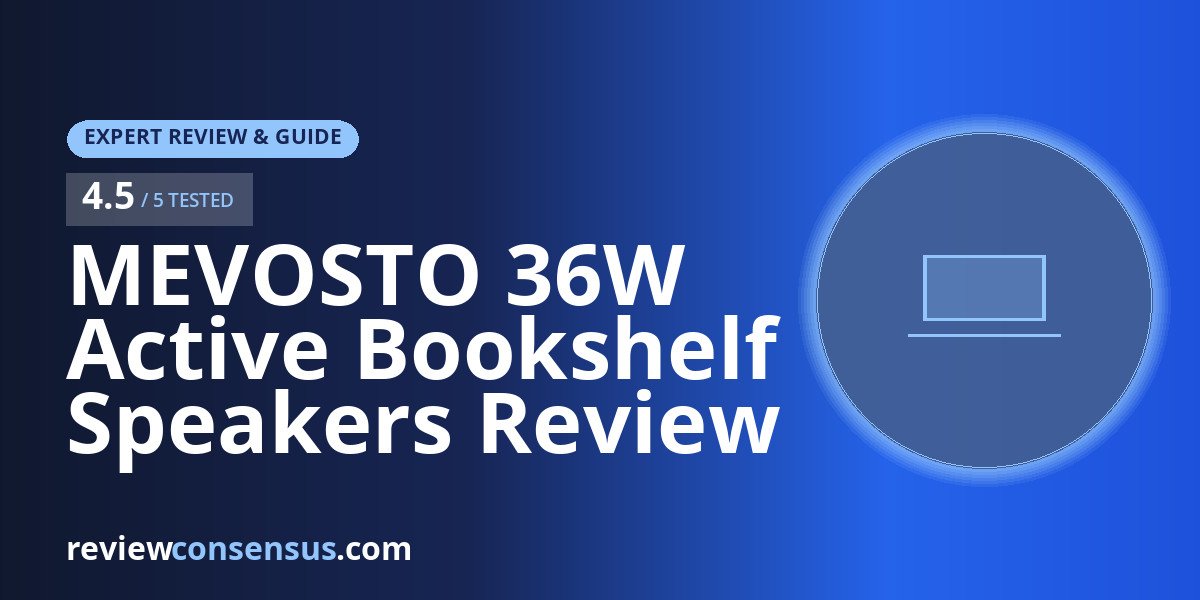 MEVOSTO 36W Active Bookshelf Speakers Review for Desk and Vinyl