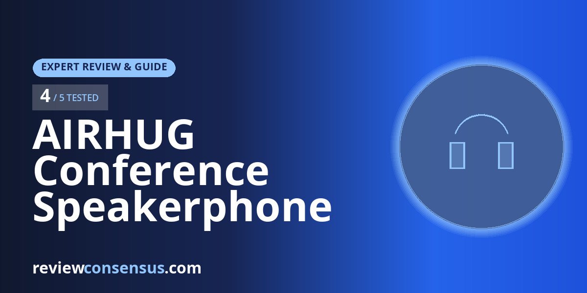 AIRHUG Conference Speakerphone Review: USB and Bluetooth Meetings