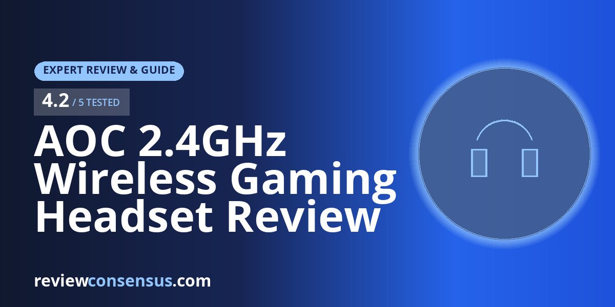 AOC 2.4GHz Wireless Gaming Headset Review for PS5 and PC