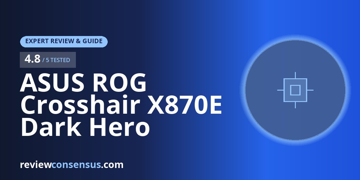 ASUS ROG Crosshair X870E Dark Hero Review for Ryzen AM5 Builds