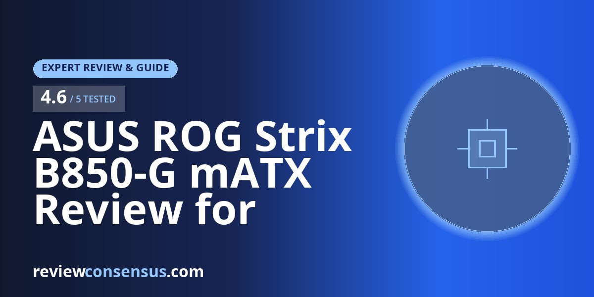 ASUS ROG Strix B850-G mATX Review for Compact Ryzen Rigs