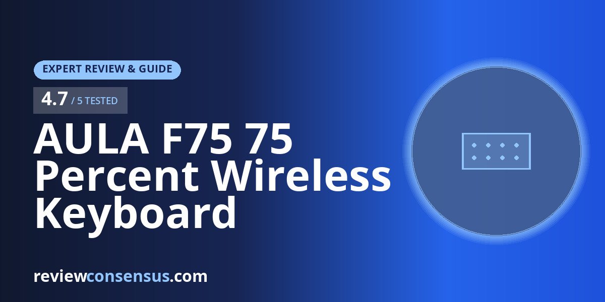 AULA F75 75 Percent Wireless Keyboard Review with Reaper Switches