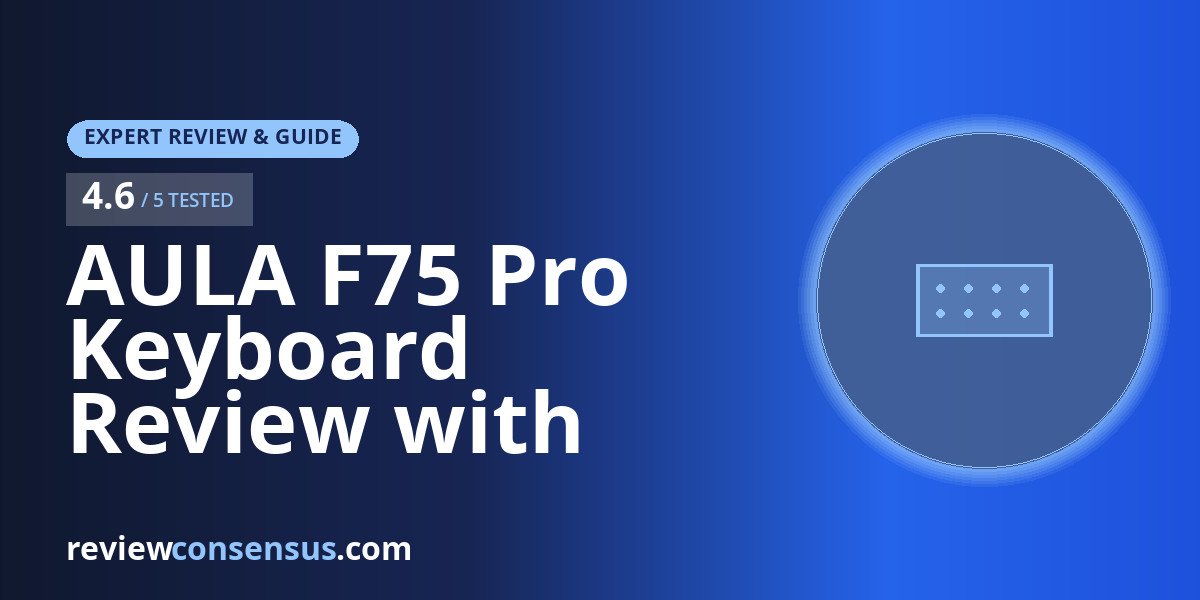 AULA F75 Pro Keyboard Review with Side-Printed PBT Keycaps
