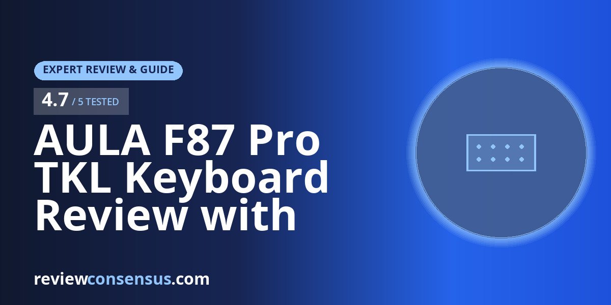 AULA F87 Pro TKL Keyboard Review with Space Gold Switches