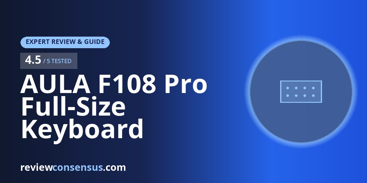 AULA F108 Pro Full-Size Keyboard Review with Screen and Knob