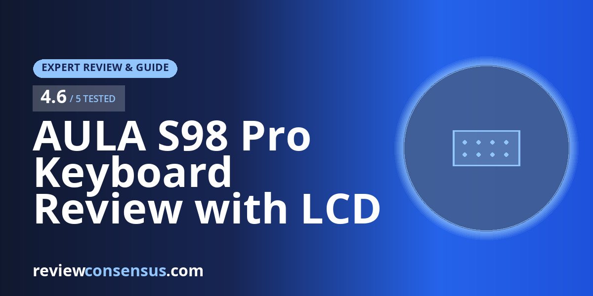 AULA S98 Pro Keyboard Review with LCD Screen and Knob