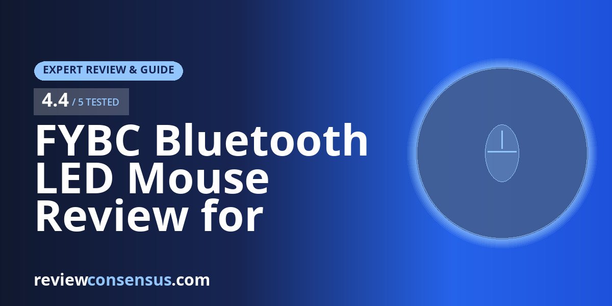 FYBC Bluetooth LED Mouse Review for MacBook Air and iPad