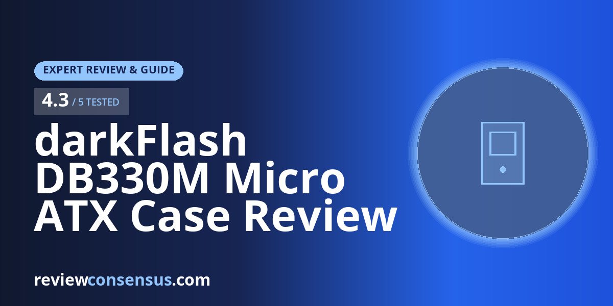 darkFlash DB330M Micro ATX Case Review with Panoramic Glass